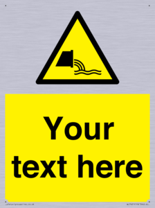 Custom Warning sewage effluent outfall